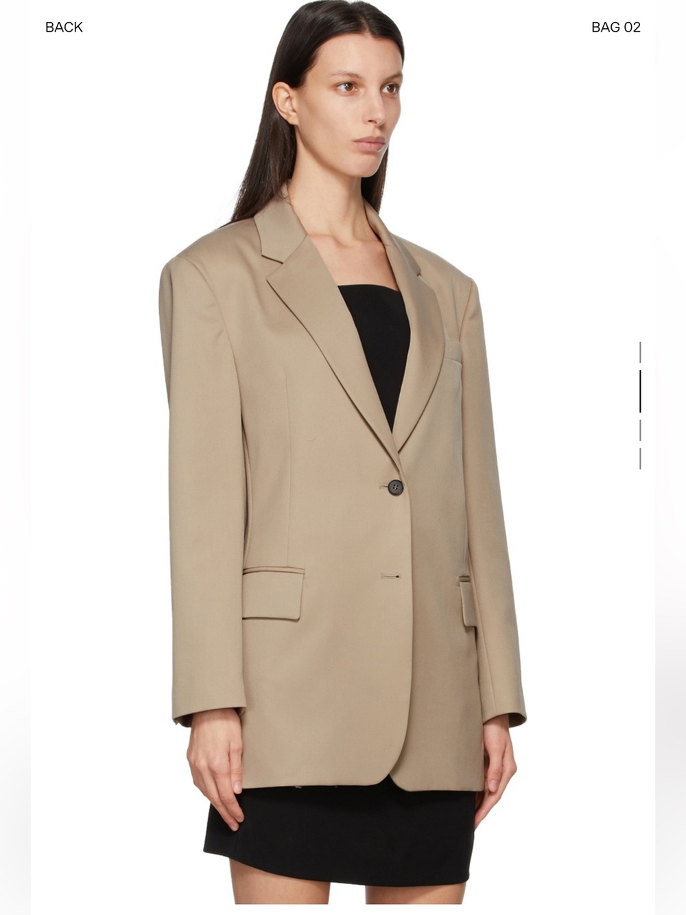 DRAE Beige Wool Boyfriend Blazer Size FR 34 Beige women’s Jacket